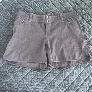 Kuhl Shorts Womens 6 Gray Flat Front Strattus Ripstop Hiking Chino CC